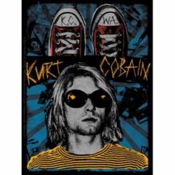 Kurt Cobain K.C.W.A. - Vinyl Sticker