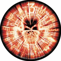 Megadeth 13 Skull - Vinyl Sticker