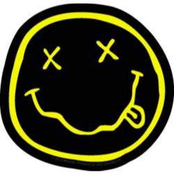 Nirvana Smiley Face - Vinyl Sticker