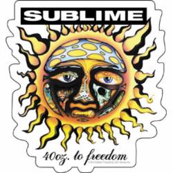 Sublime 40 Oz Sun - Vinyl Sticker