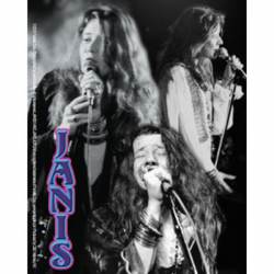 Janis Joplin Collage - Vinyl Sticker