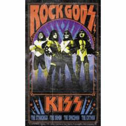 Kiss Rock Gods - Vinyl Sticker