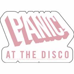 Panic! At The Disco Tilted Logo - Vinyl Sticker