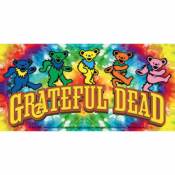 Grateful Dead Bears On Tie Die Large - Vinyl Sticker