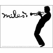 Miles Davis Silhouette - Vinyl Sticker