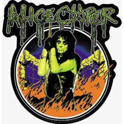 Alice Cooper In Flames - Vinyl Sticker