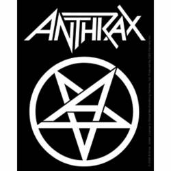 Anthrax Black & White Logo - Vinyl Sticker