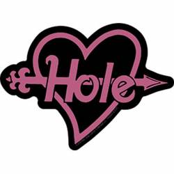 Hole Band Arrow Heart - Vinyl Sticker