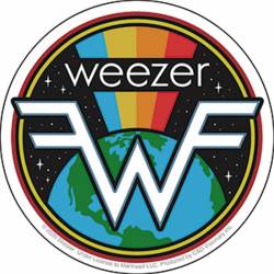 Weezer Earth Rainbow - Vinyl Sticker