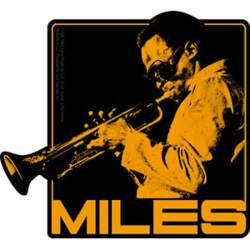 Miles Davis Orange Trumpet - Vinyl Sticker