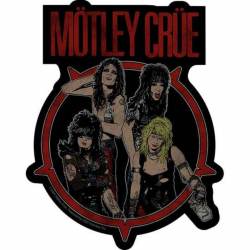 Motley Crue Group Circle - Vinyl Sticker