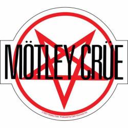 Motley Crue Star Logo - Vinyl Sticker