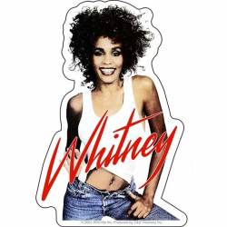 Whitney Houston Denim Pose - Vinyl Sticker