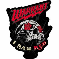 Warrant I Saw Red - Vinyl Sticker