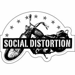 Social Distortion Moto Stars - Vinyl Sticker