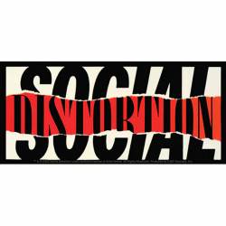 Social Distortion Ripped Logo - Vinyl Sticker