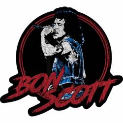 Bon Scott Singing Logo - Vinyl Sticker