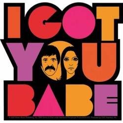 Sonny & Cher I Got You Babe - Vinyl Sticker