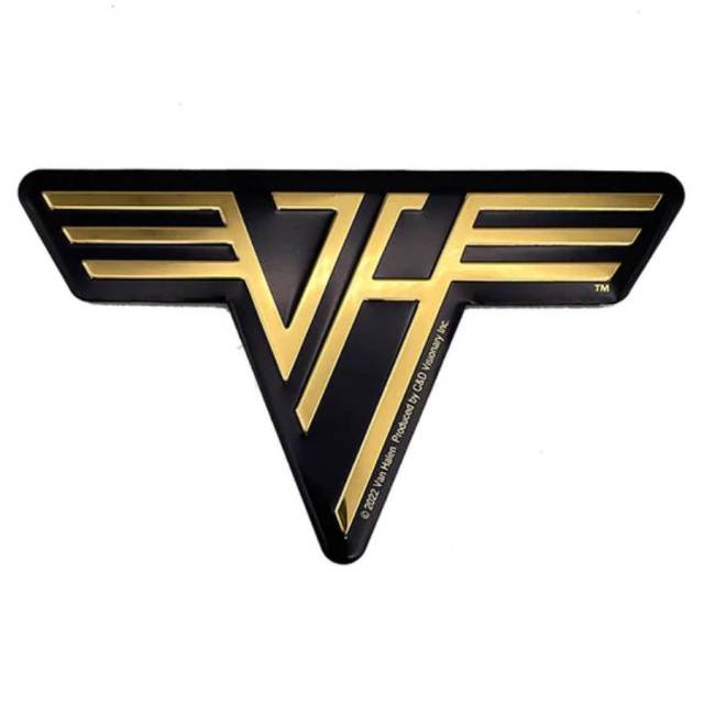 Van Halen ロゴステッカー ビニール製 ゴールド #USTICKER-EVHNWLO-GD