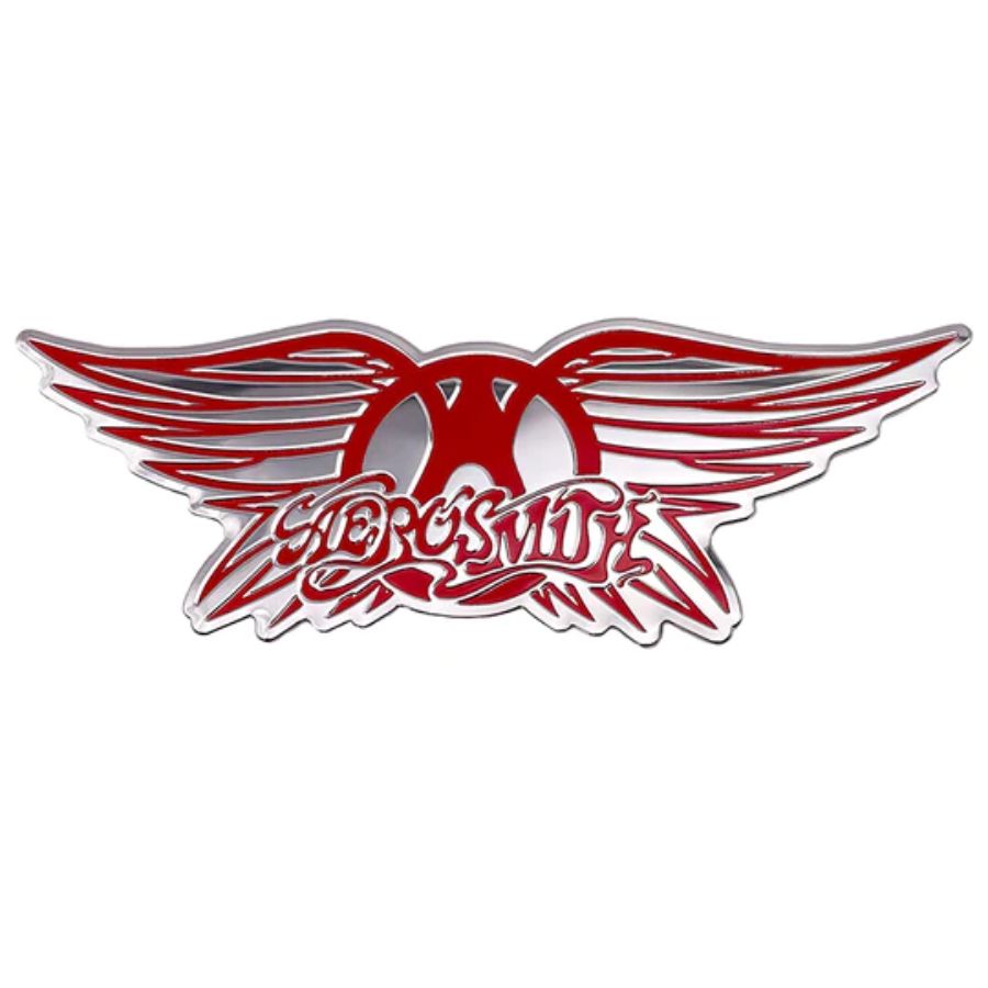 Aerosmith Wings Logo - Foil Metal Sticker At Sticker Shoppe