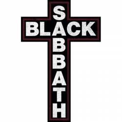 Black Sabbath Cross - Vinyl Sticker