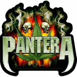 Pantera Smoking - Vinyl Sticker