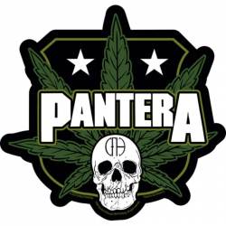 Pantera Cannabis Skull - Vinyl Sticker