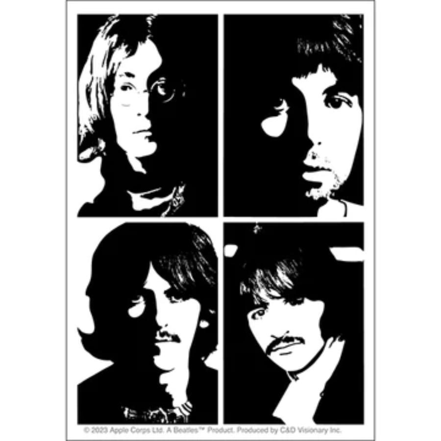 The Beatles Stencil Portraits - Vinyl Sticker at Sticker Shoppe