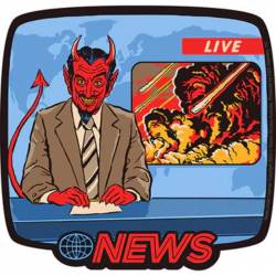 Steven Rhodes Breaking News - Vinyl Sticker