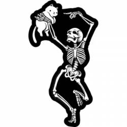 Tobe Fonseca Skeleton With Cat - Vinyl Sticker