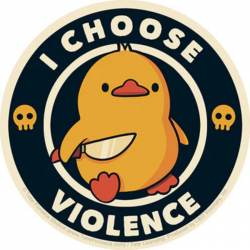 Tobe Fonseca Violent Duckie - Vinyl Sticker