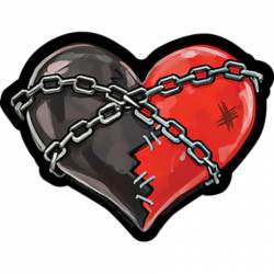 Ivy Dolamore Chained Heart - Vinyl Sticker