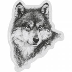 Heather Edwards Wolf Gaze - Vinyl Sticker