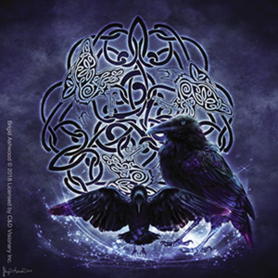 Brigid Ashwood Celtic Raven - Vinyl Sticker at Sticker Shoppe