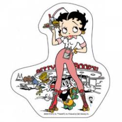 Betty Boop Waitress - Vinyl Sticker