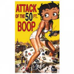 Betty Boop Attack Of The 50ft Woman - Vinyl Sticker