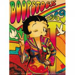 Betty Boop Boopstock - Vinyl Sticker