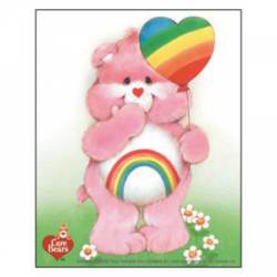 Care Bears Cheer Bear Balloon - Vinyl Sticker