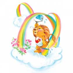 Care Bears Lion Rainbow Cousin - Vinyl Sticker