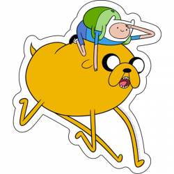 Adventure Time Finn & Jake Search - Vinyl Sticker