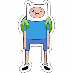 Adventure Time Finn in Awe - Vinyl Sticker