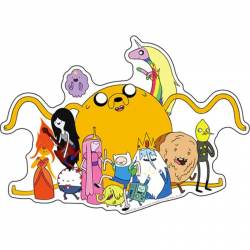 Adventure Time Group Photo - Vinyl Sticker