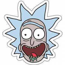 Rick & Morty Drunk Rick - Vinyl Sticker
