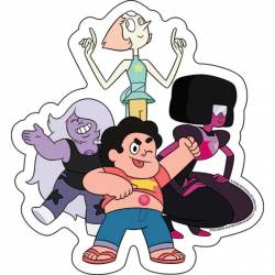 Steven Universe Crystal Gems - Vinyl Sticker