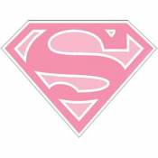 Superman Superman Pink Logo - Vinyl Sticker