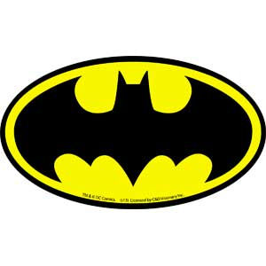 Batman Black & Gold Logo - Vinyl Sticker at Sticker Shoppe