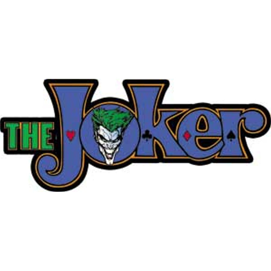 Batman Joker With Logo - Vinyl Sticker at Sticker Shoppe