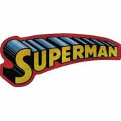 Superman Glitter Text Logo - Vinyl Sticker