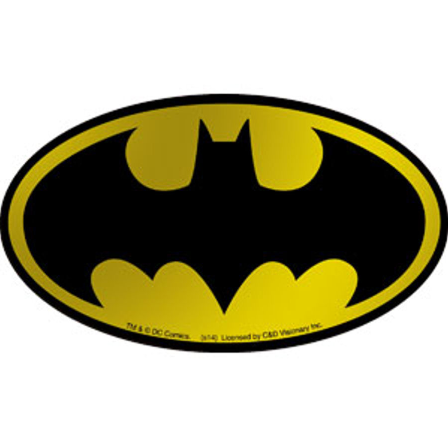 Batman Gold Metallic Logo - Vinyl Sticker at Sticker Shoppe