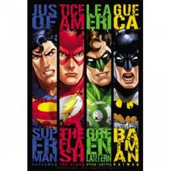 Justice League Of America Banners - Vinyl Sticker